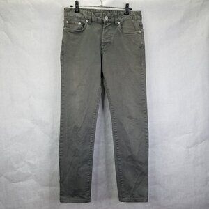 Buck Mason Jeans Maverick Slim Mens Sz 29 12oz Harbor Twill Grey Button Fly Flaw